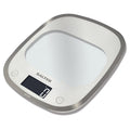 Electronic Digital Kitchen Scales, Curve Glass, White
