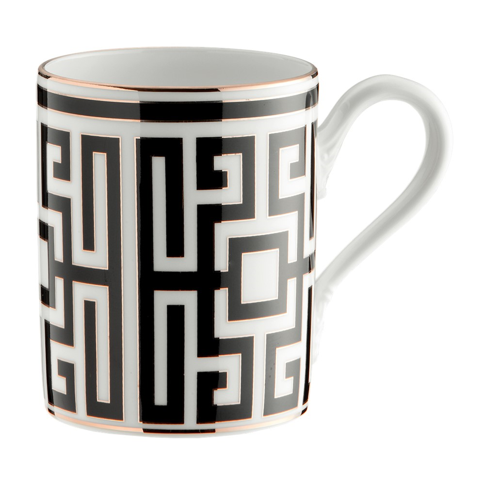 Labirinto Mug, 40cl, Nero