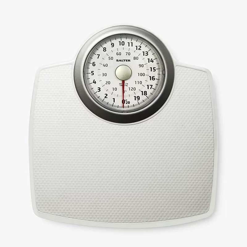Classic Mechanical Bathroom Scale, White