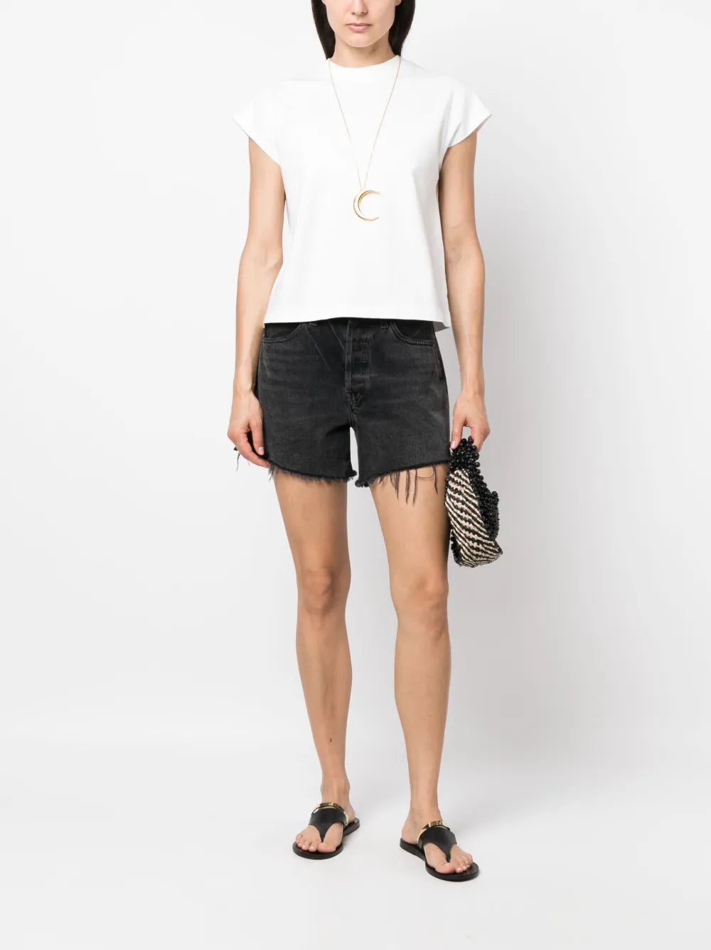 Bryce Cap Sleeve Tee in White