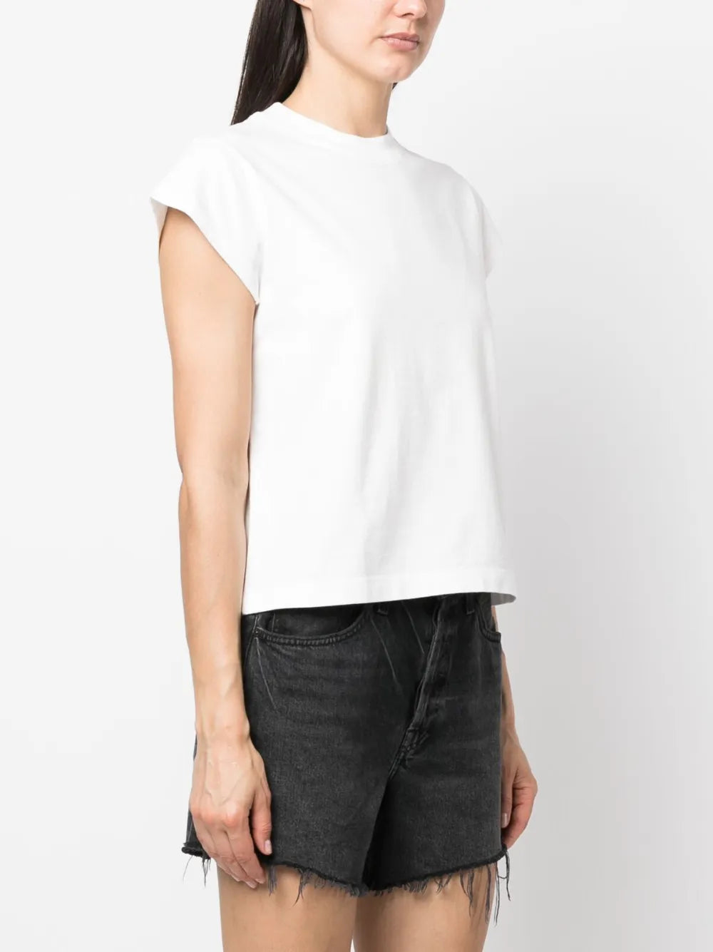 Bryce Cap Sleeve Tee in White