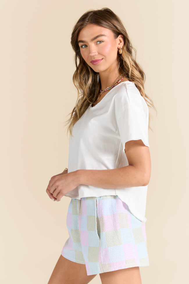 Firm Foundation Ivory Scoop Neck Tee SALE
