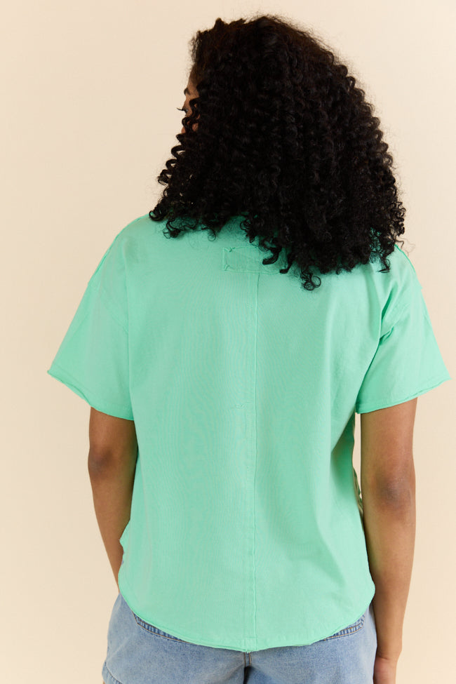 Firm Foundation Green Scoop Neck Tee FINAL Deal