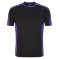 Orn Avocet Two Tone Polyester T-Shirt Black/Purple