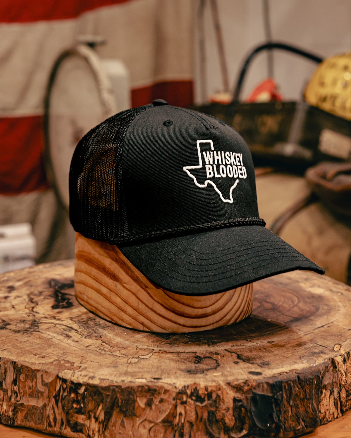 Embroidered Trucker Hat  | Texas Whiskey Blooded | Manready Mercantile