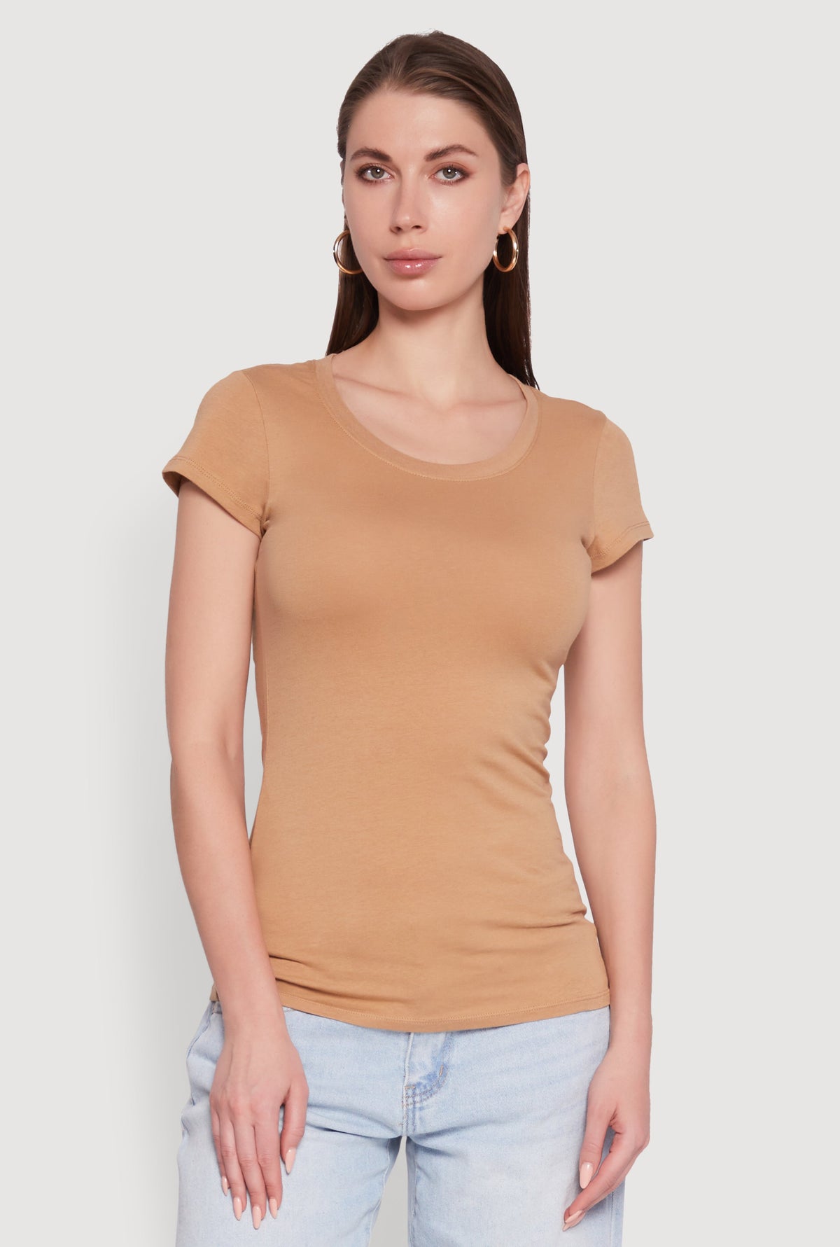 Short Sleeve Scoop Neck Tee