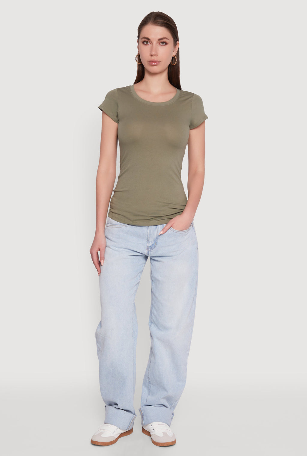 Short Sleeve Scoop Neck Tee