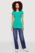 Short Sleeve Scoop Neck Tee