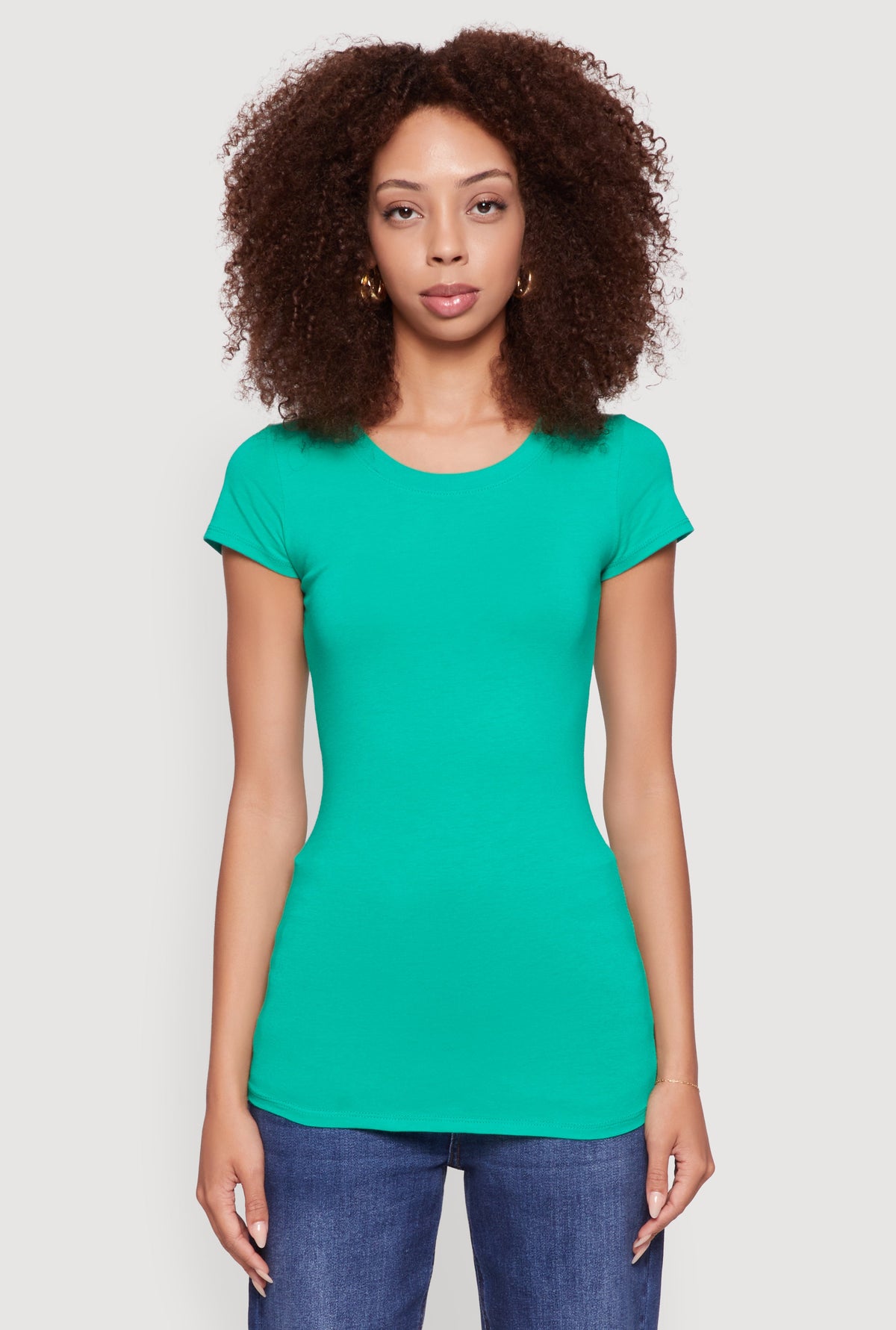 Short Sleeve Scoop Neck Tee