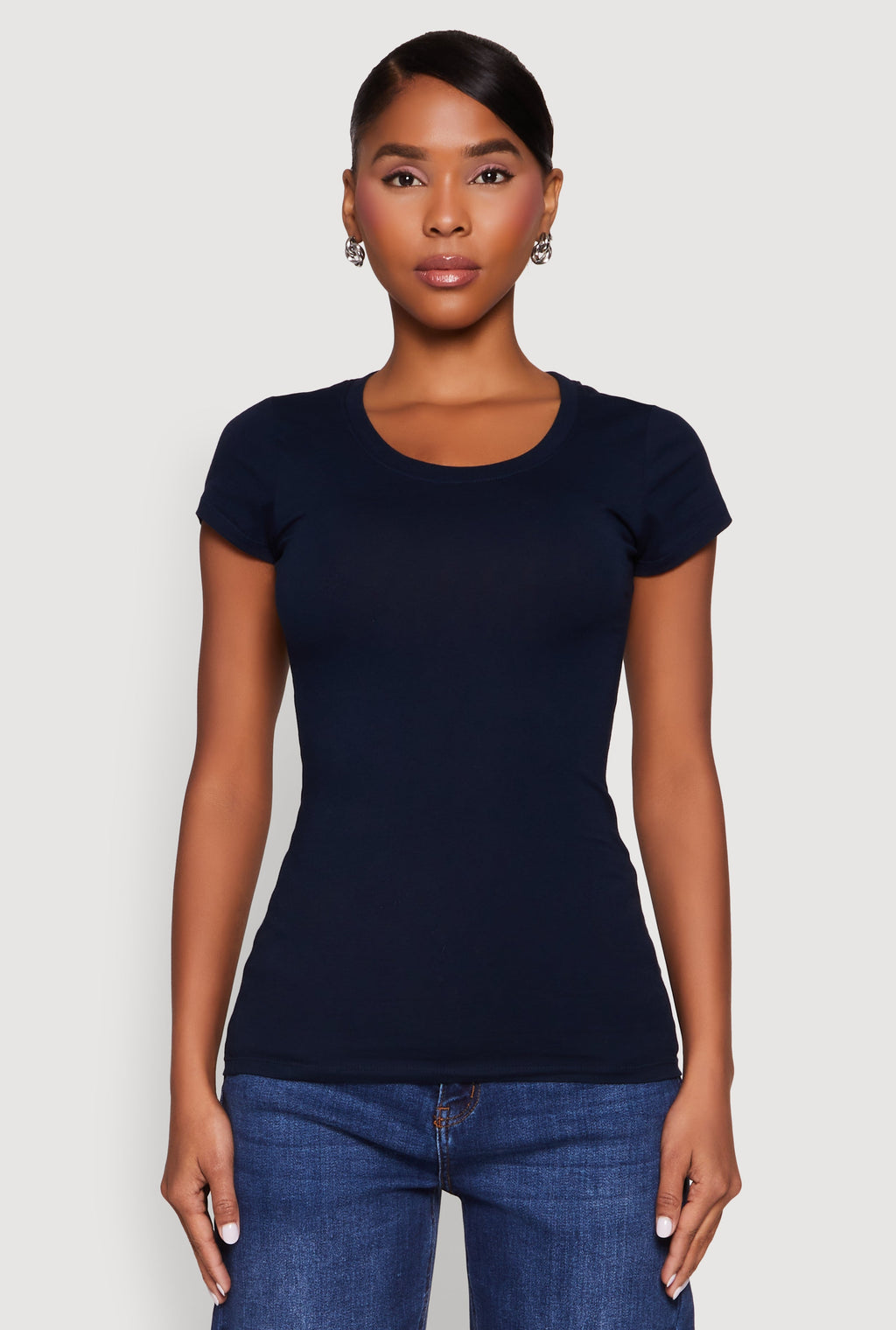 Short Sleeve Scoop Neck Tee