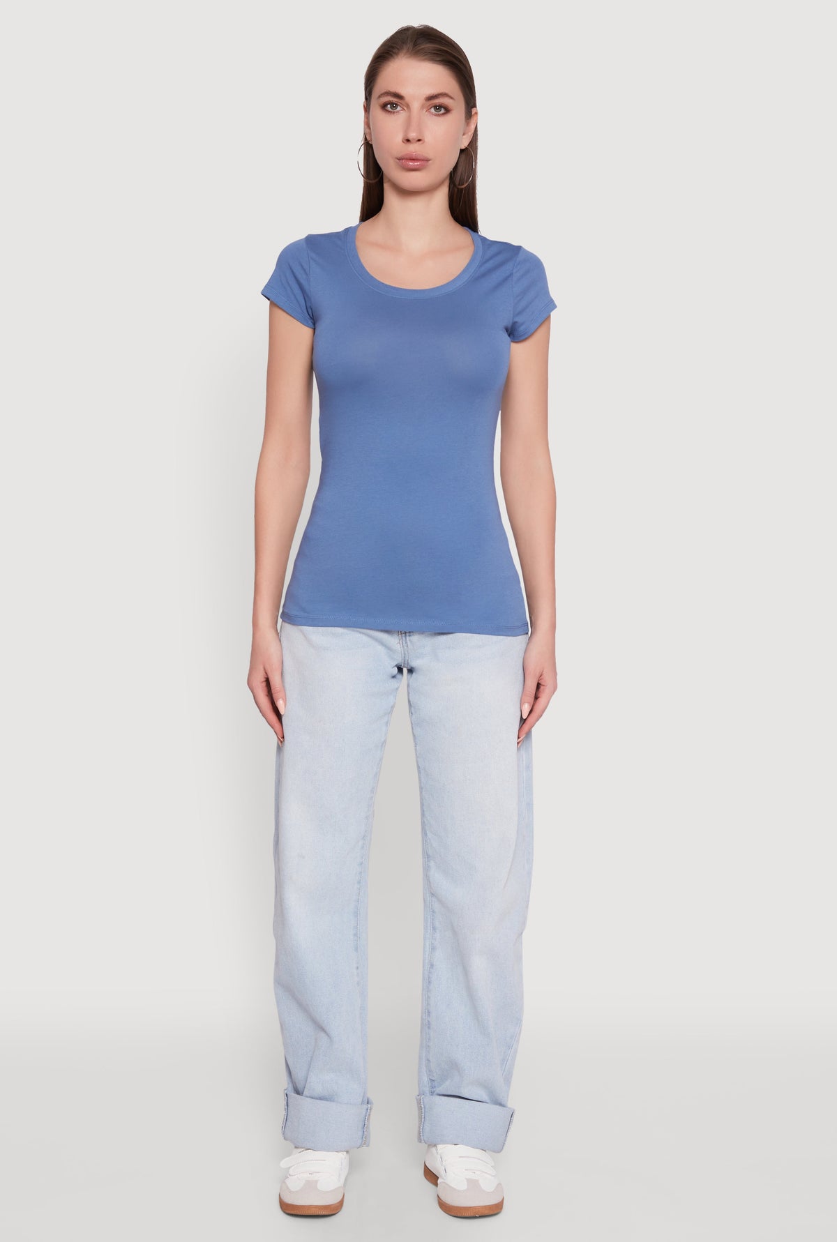 Short Sleeve Scoop Neck Tee