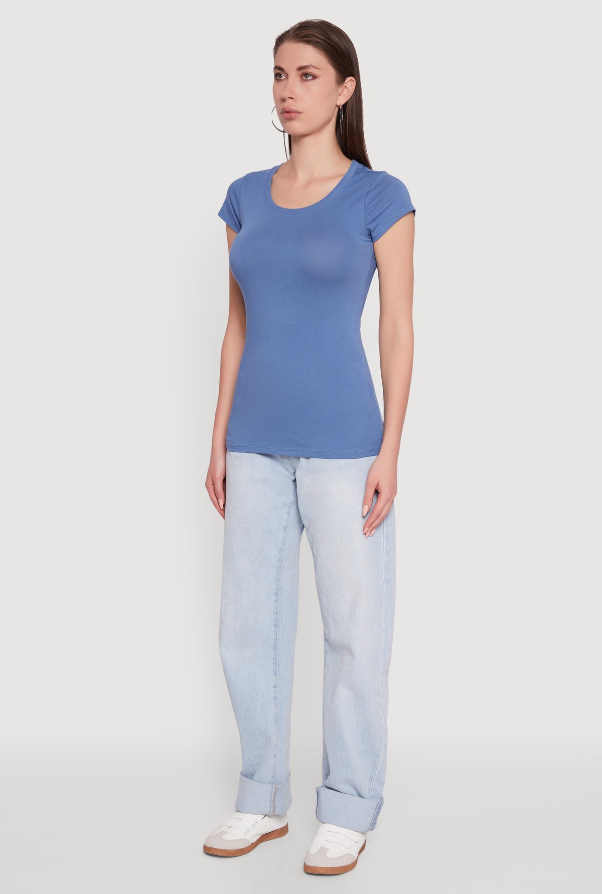 Short Sleeve Scoop Neck Tee