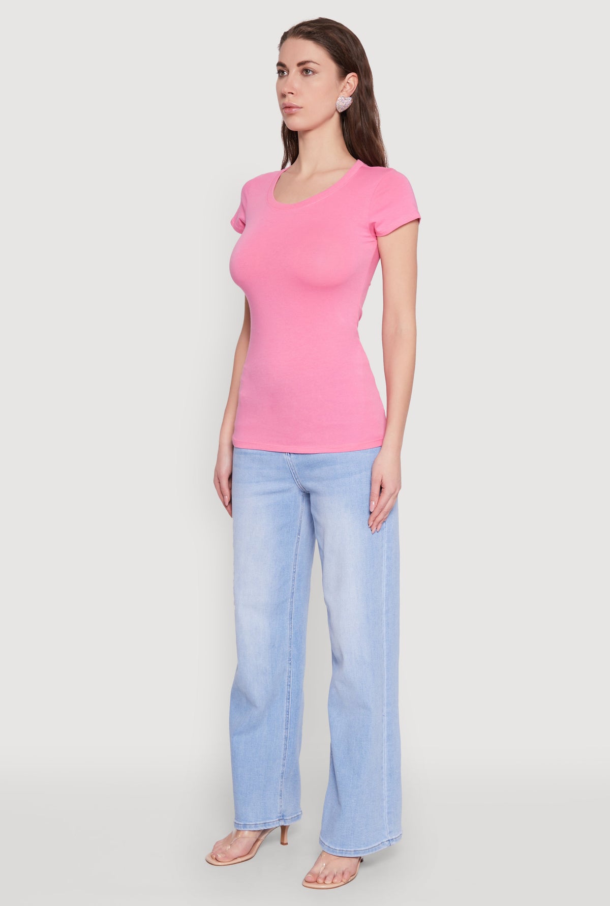 Short Sleeve Scoop Neck Tee