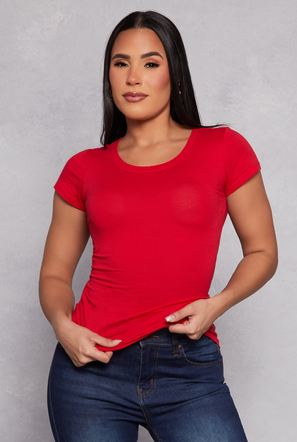 Short Sleeve Scoop Neck Tee