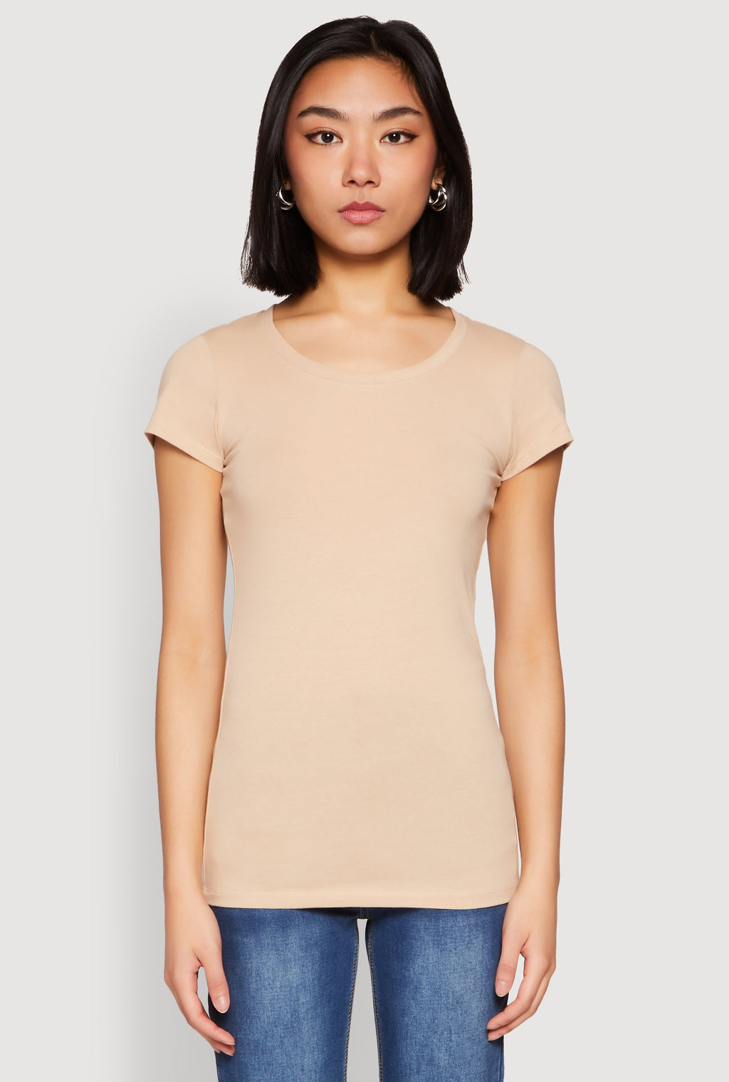 Basic Scoop Neck Tee