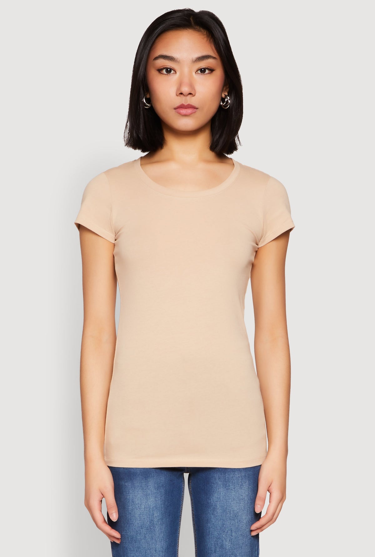 Basic Scoop Neck Tee