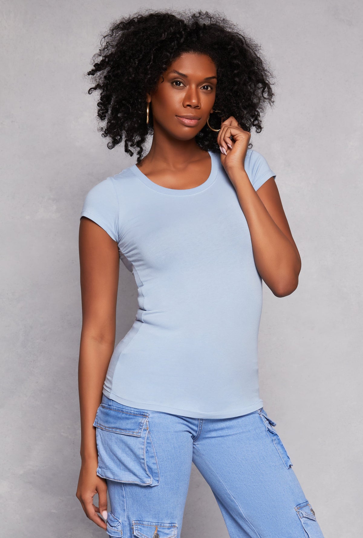 Basic Scoop Neck Tee