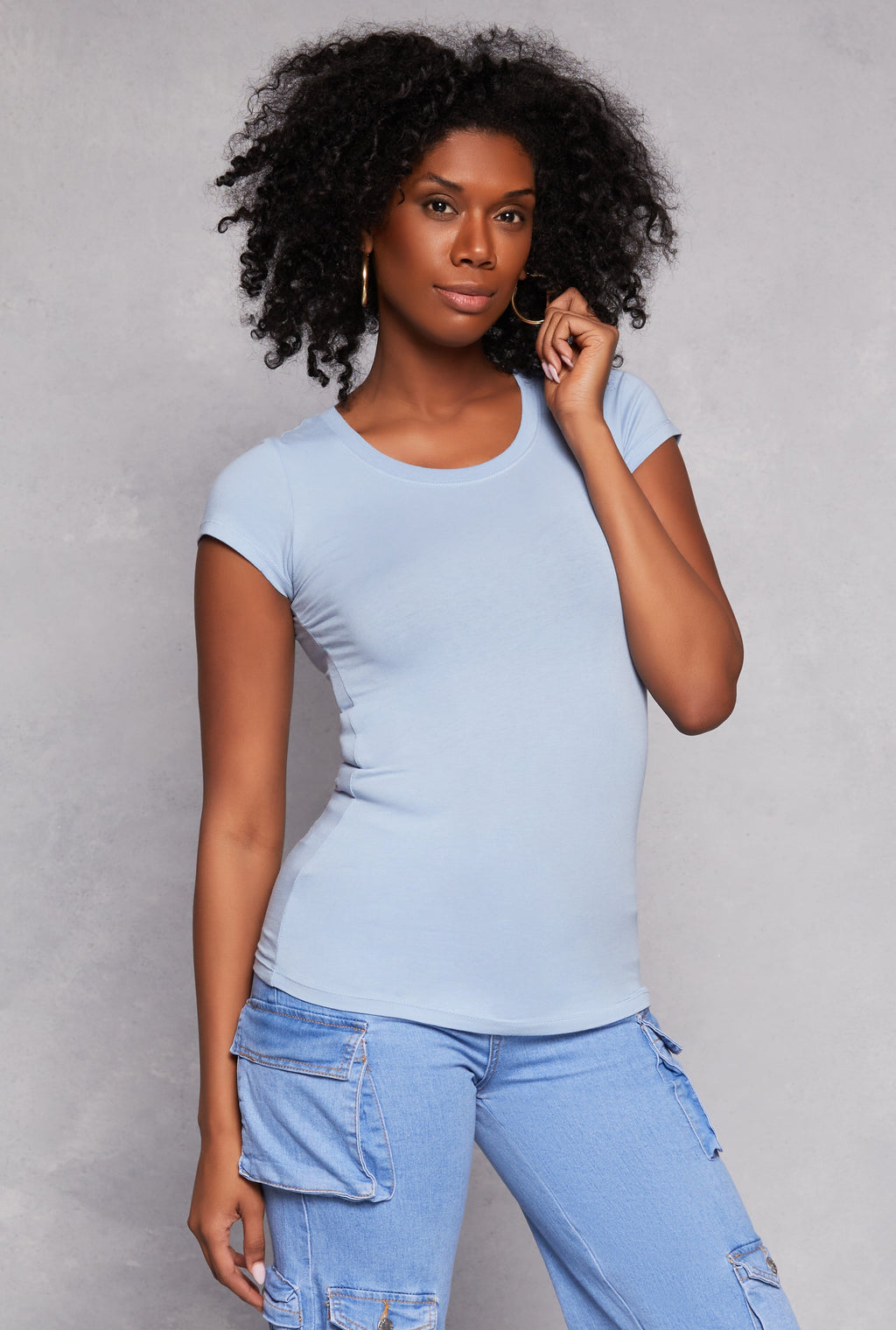 Basic Scoop Neck Tee
