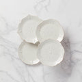 French Perle White 4-Piece Dessert Set