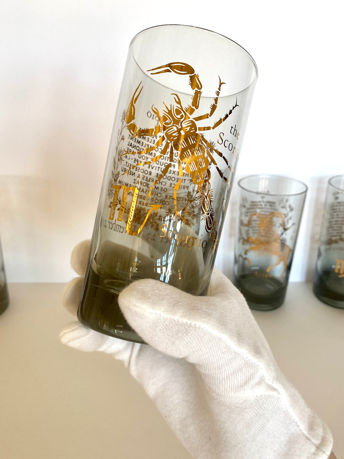 Mid Century Horoscope Astrology Sign Glasses
