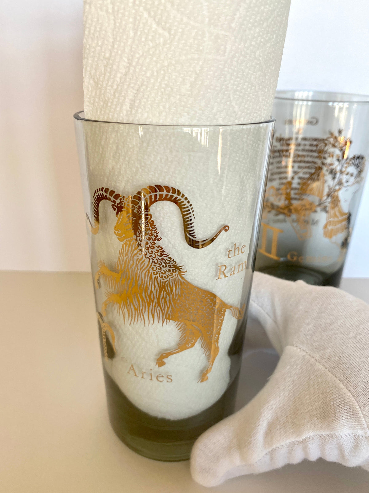 Mid Century Horoscope Astrology Sign Glasses