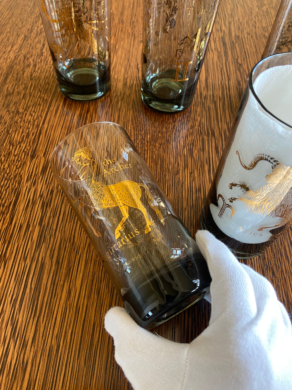Mid Century Horoscope Astrology Sign Glasses