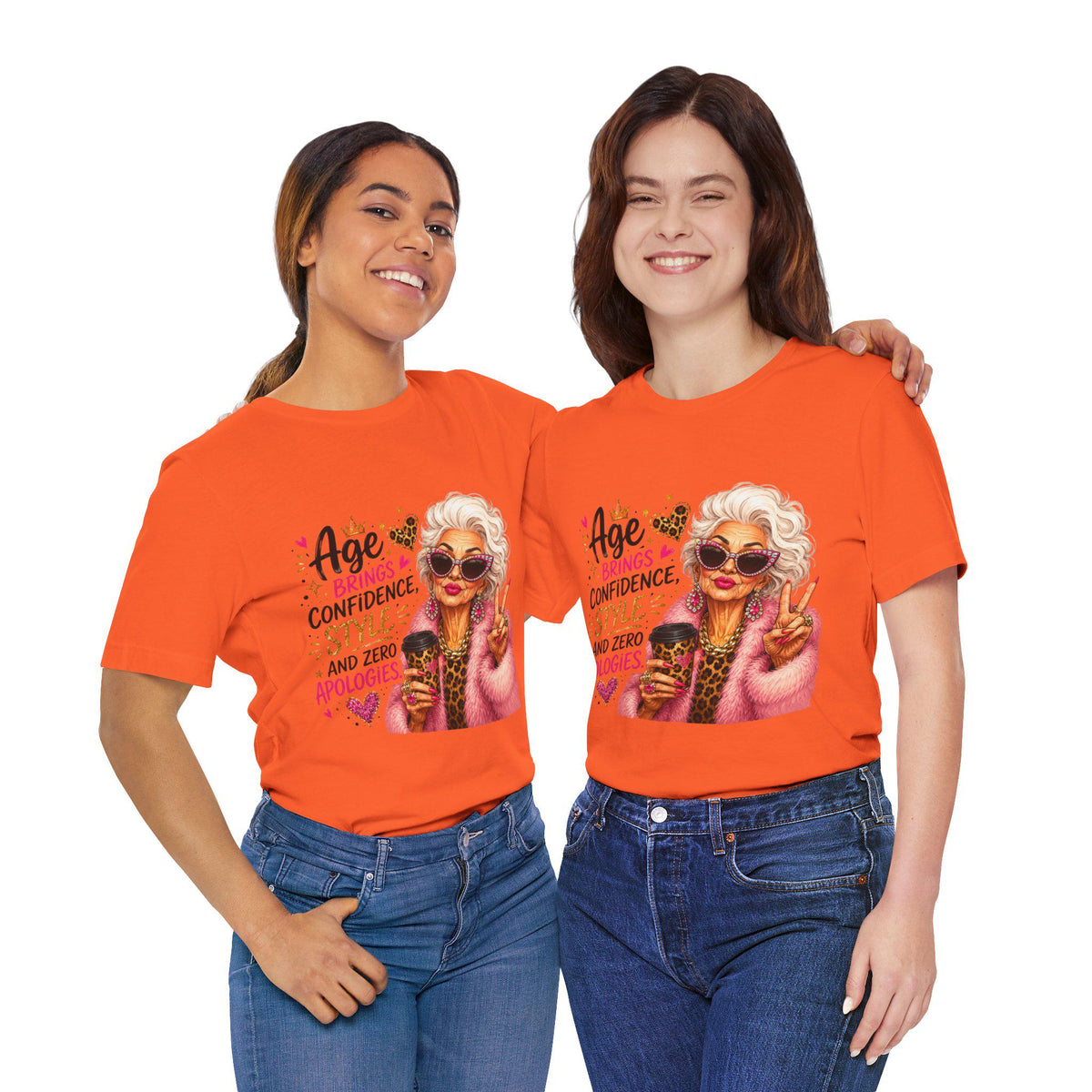 Funny grandma gift shirt with peace sign and zero apologies quote