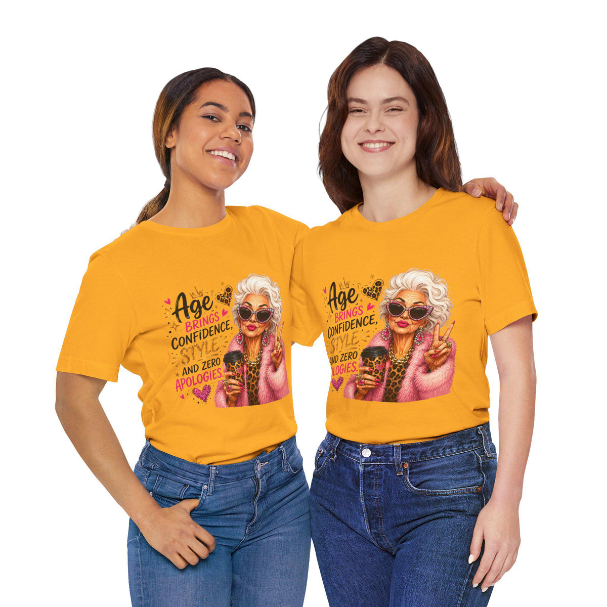 Age brings style zero apologies shirt for stylish grandmas