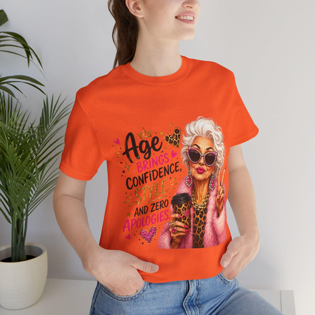 Zero apologies shirt for grandmas who own their age with style