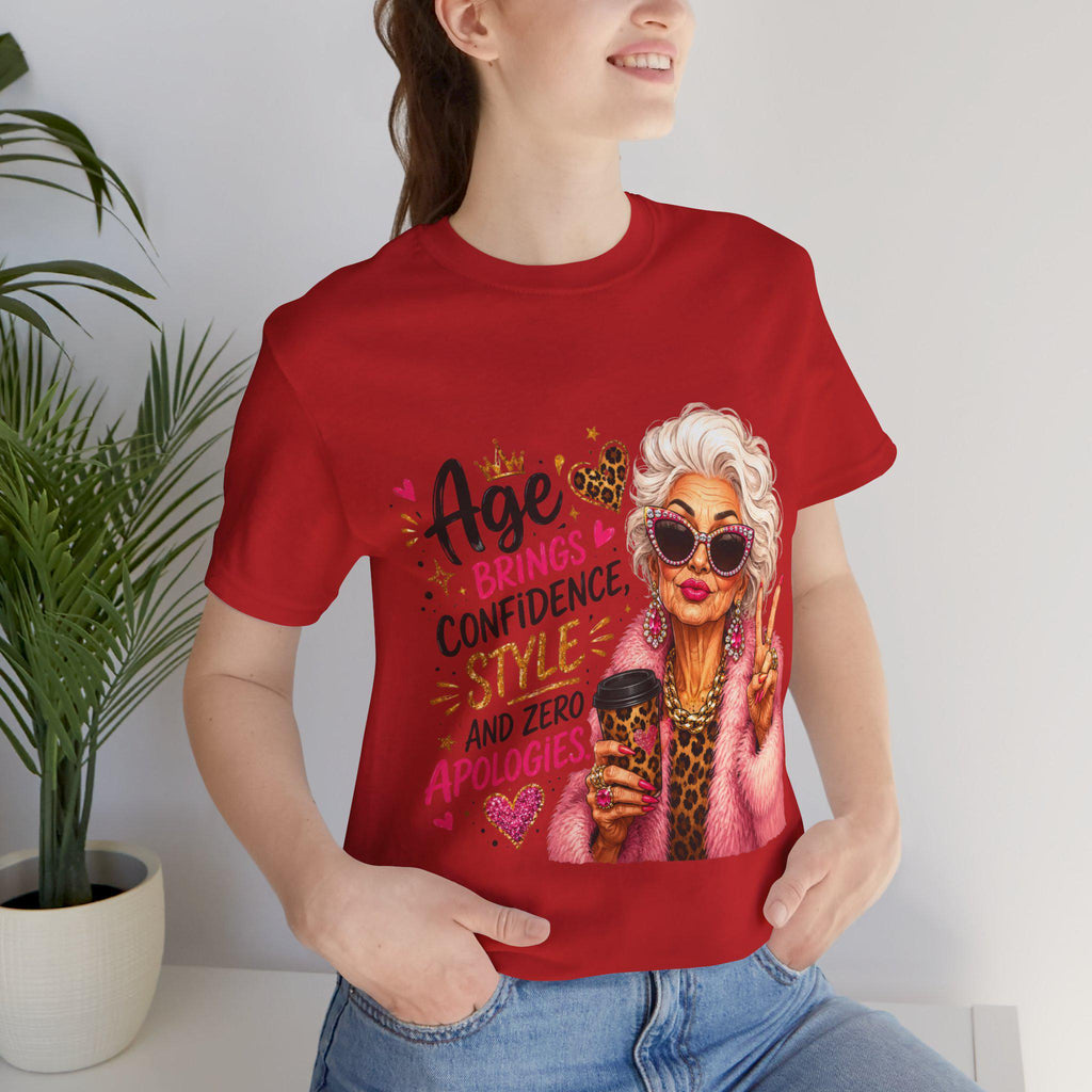 Funny birthday tee for grandmas with attitude and style