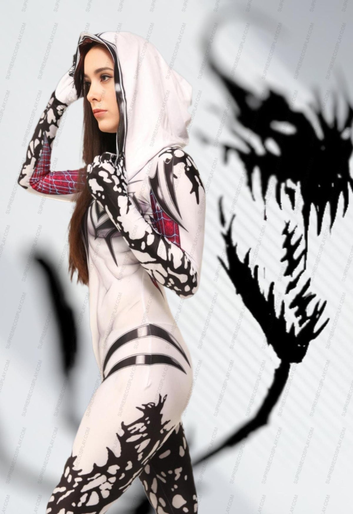 Anti-Venom Gwenom Gwen Stacy cosplay costume for adults and kids