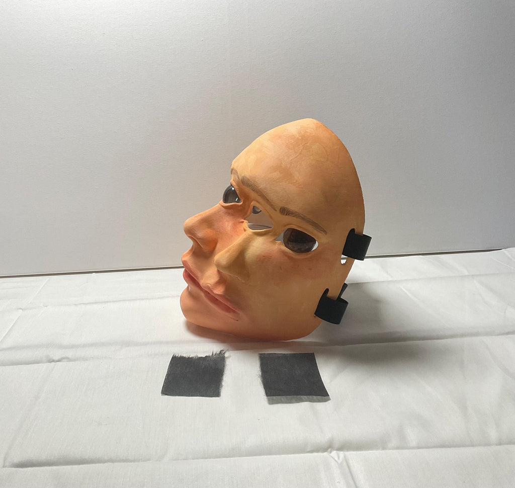 Still Life mask 3D printed in PLA filament for Halloween cosplay costume