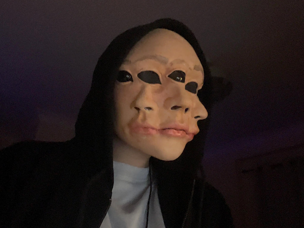 DIY Still Life mask 3D printed PLA cosplay prop for Halloween