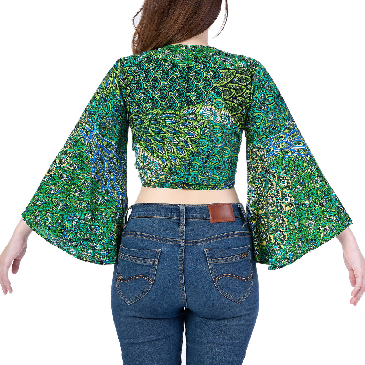 Rayon wrap top boho style for beach or party