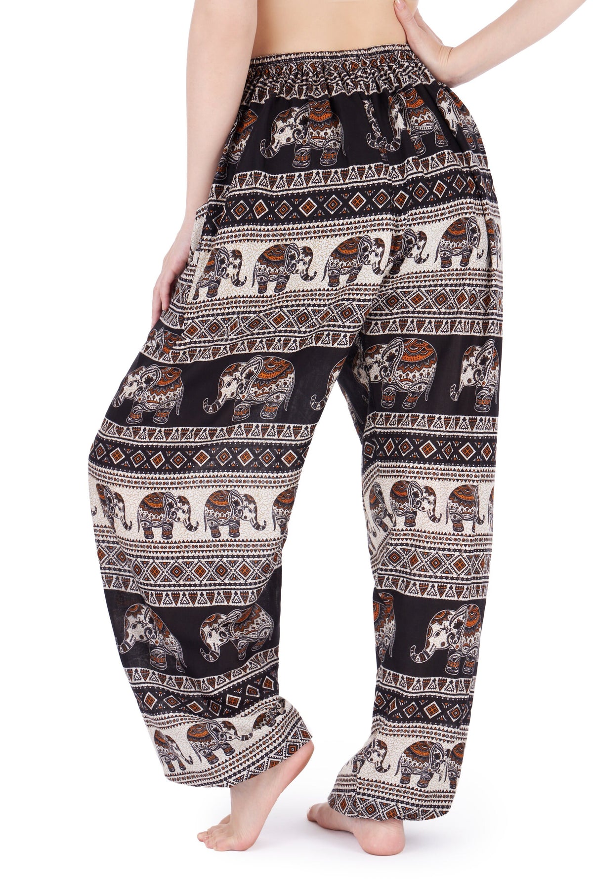 Handmade boho harem yoga pants with soft lightweight fabric