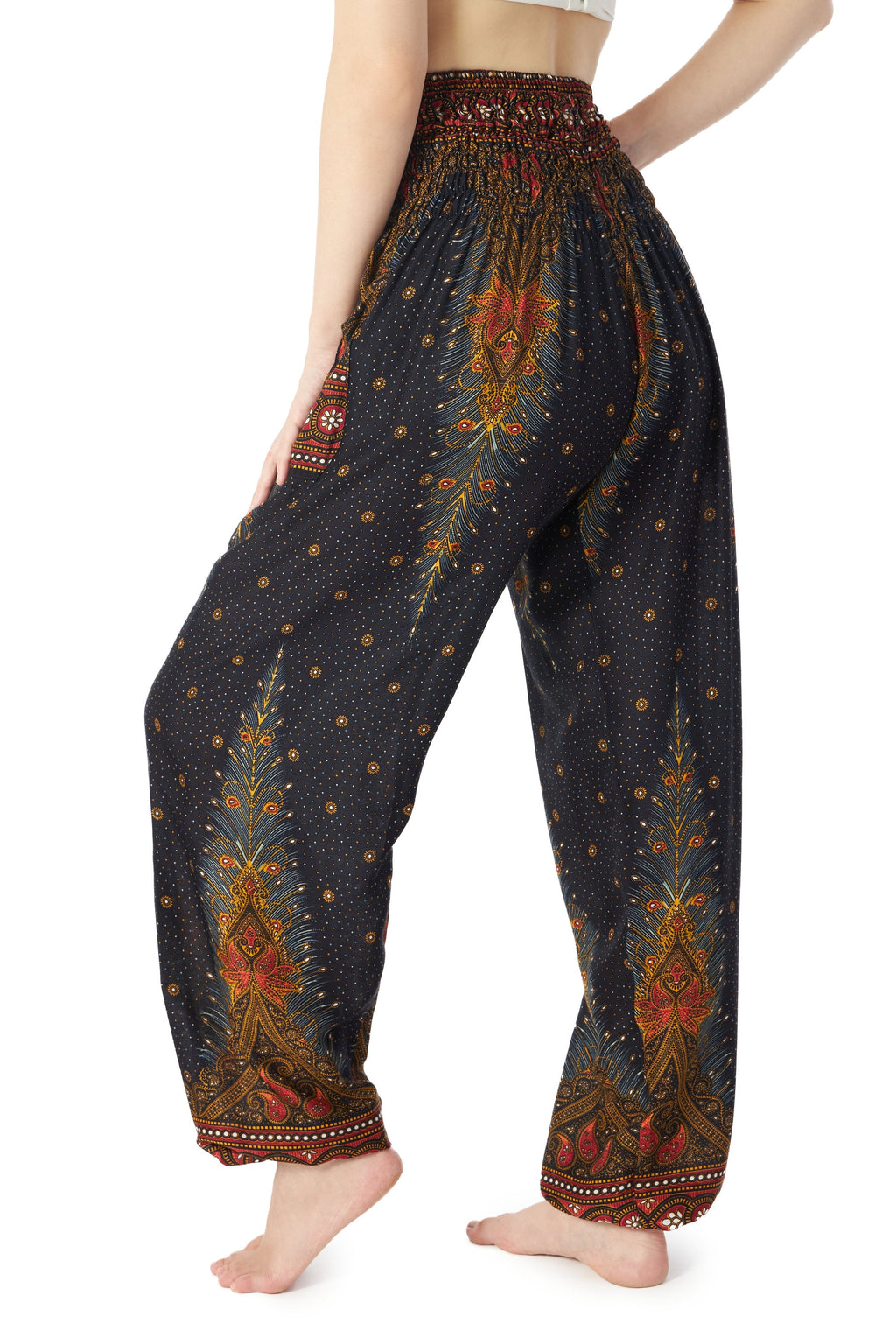 Plus size Thai lounge pants with adjustable waistband