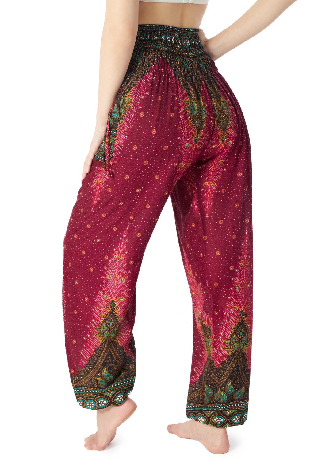 Lightweight flowy harem pants for casual wear