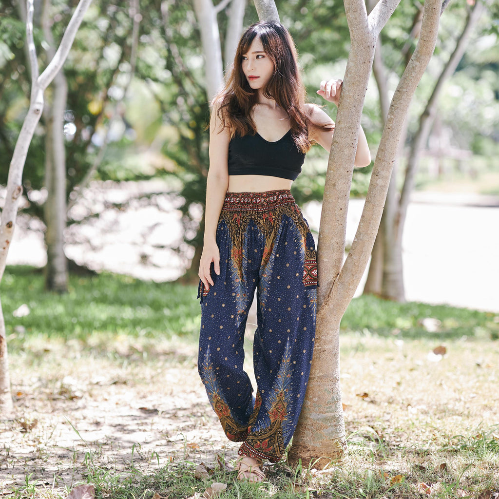 Bohemian style harem pants for women fall fashion