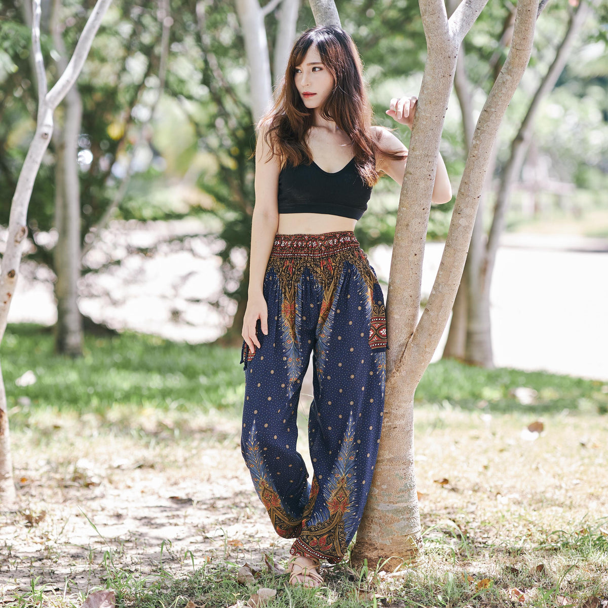 Bohemian style harem pants for women fall fashion
