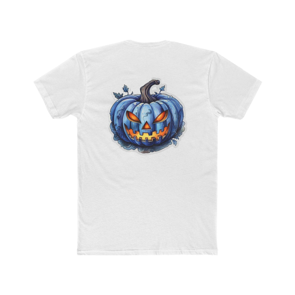 Halloween pumpkin back print t-shirt in lightweight cotton crew neck