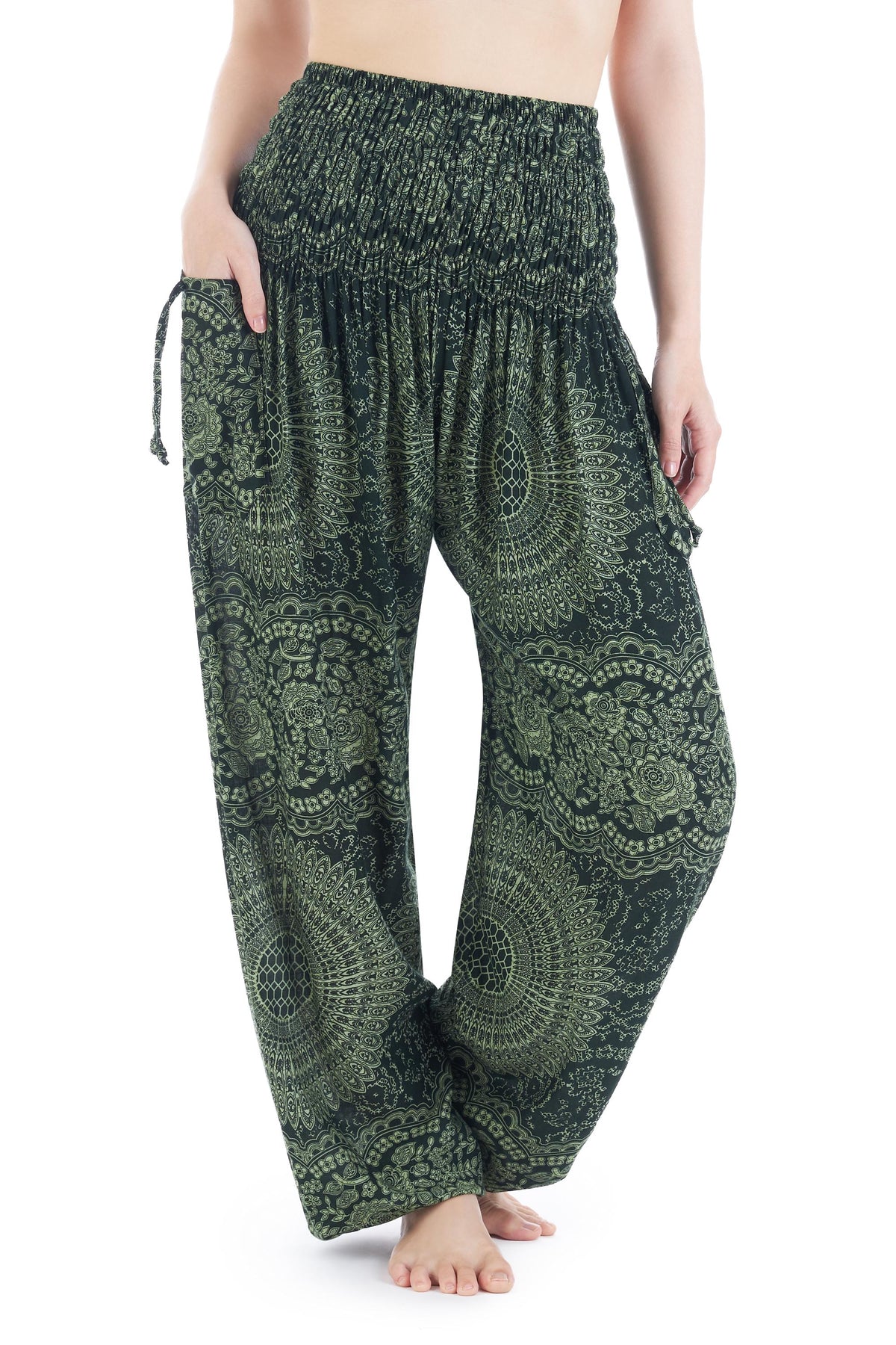 Lightweight flowy harem pants for yoga and festivals