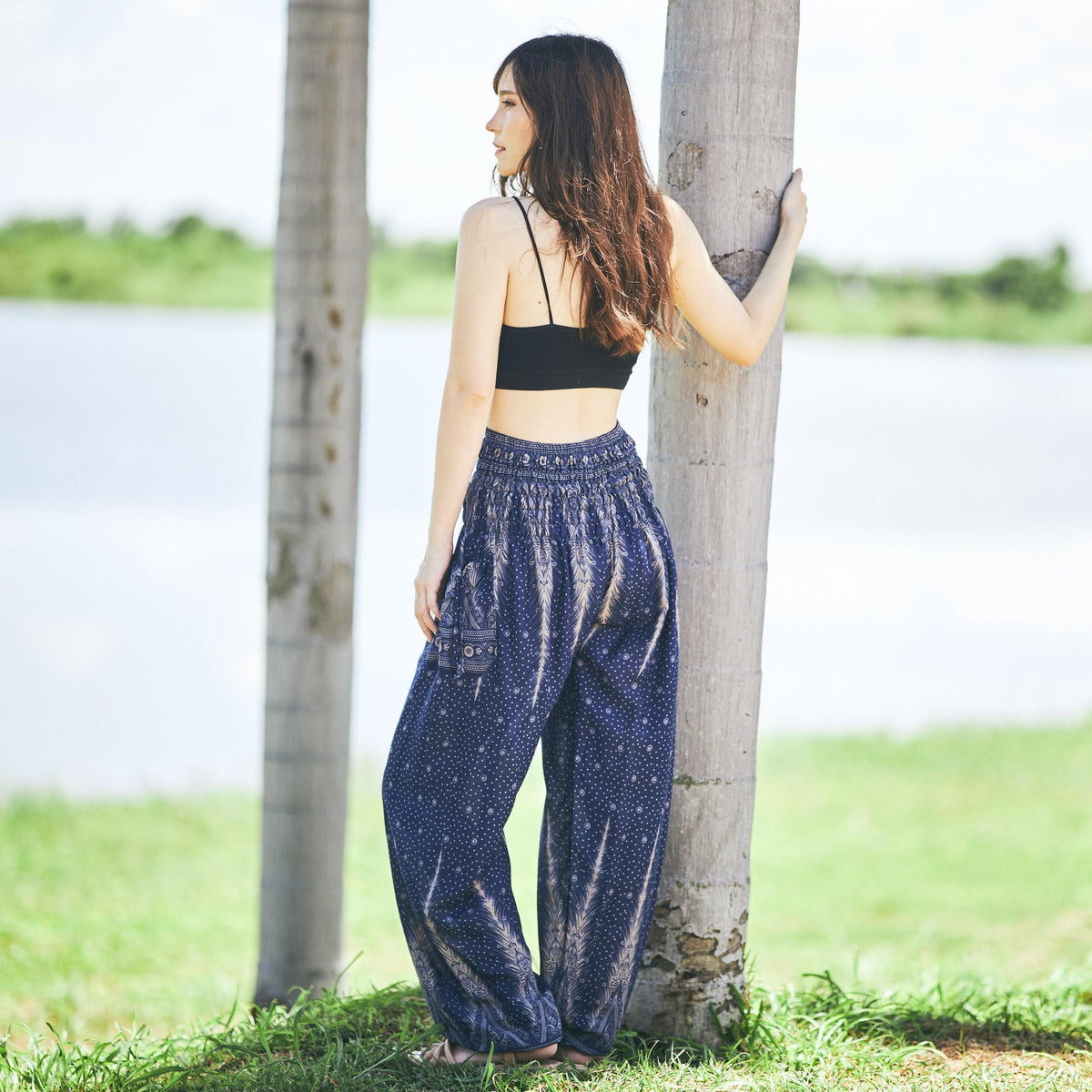 Women's tribal harem pants for indoor outdoor wear