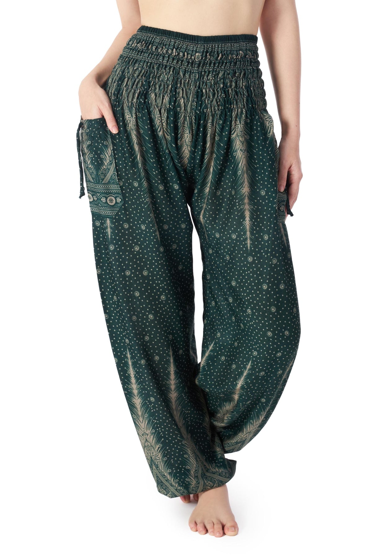 Handmade boho pants with soft fabric and pockets