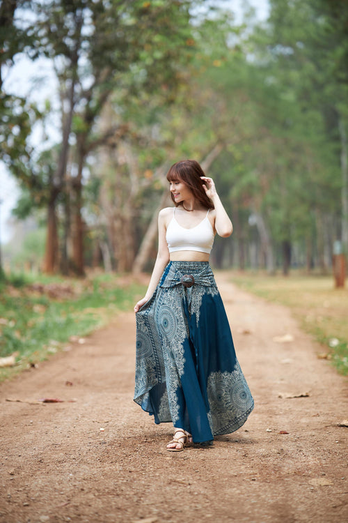 Handmade tribal skirt and dress 2-in-1 for yoga friends and gifts