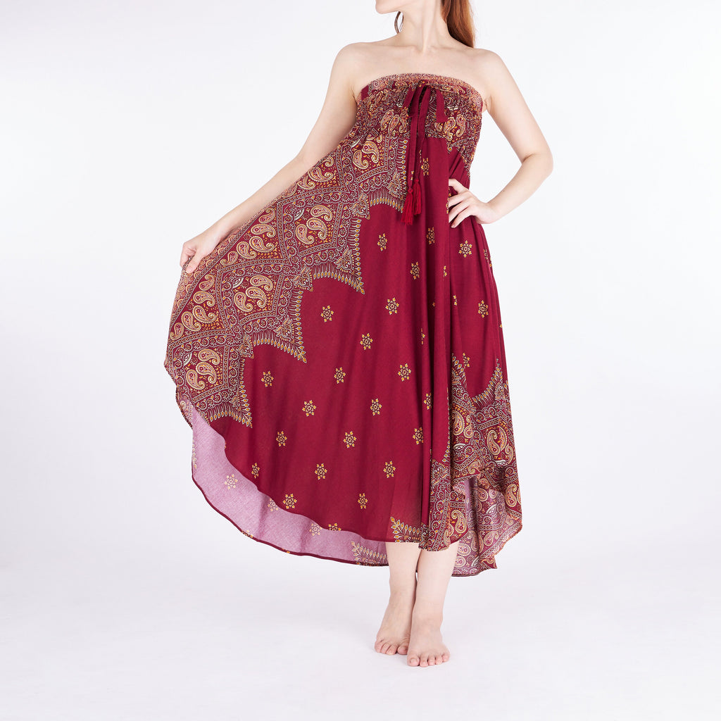 Plus size flowy rayon skirt handmade from wood pulp rayon for festivals and beach