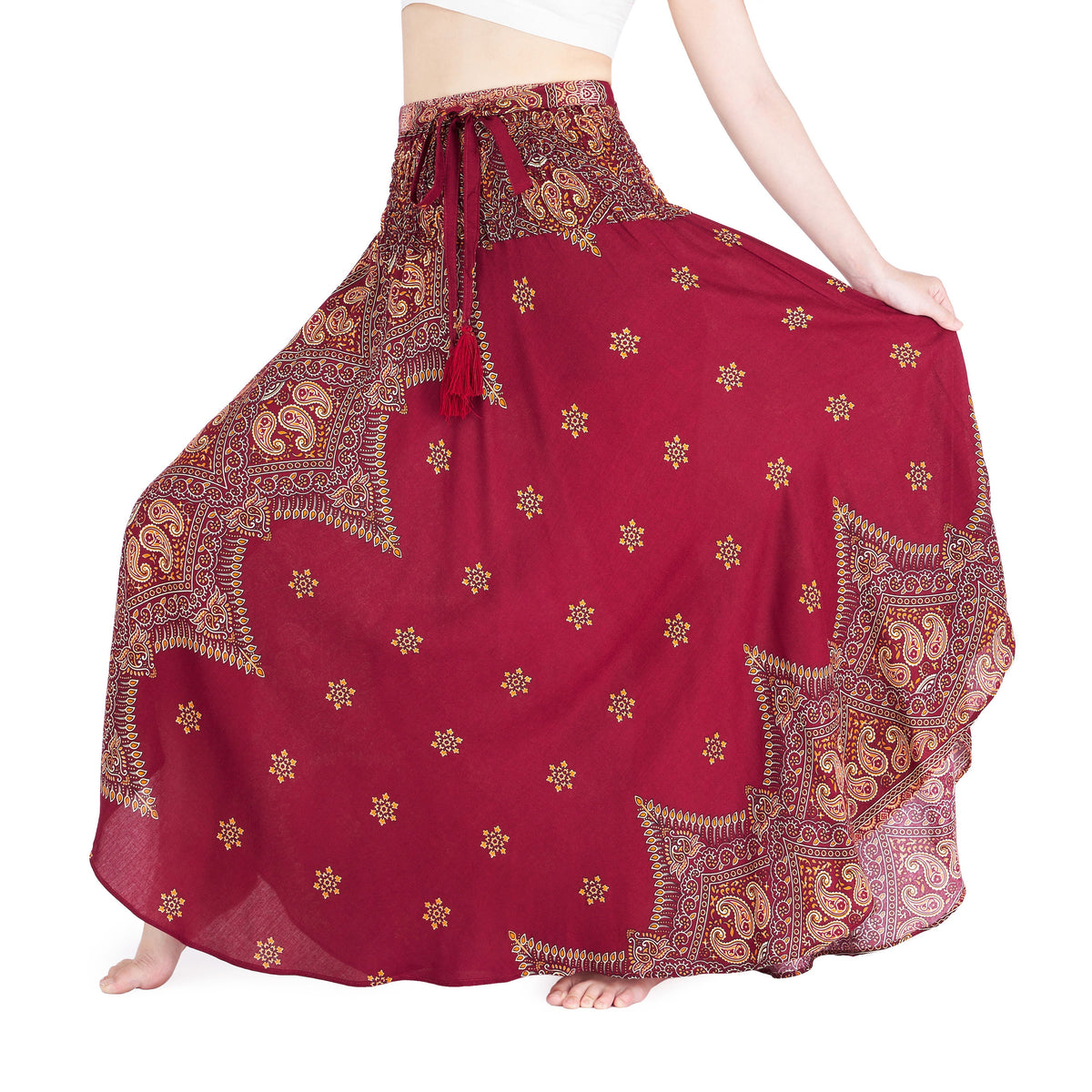 Women's hippie skirt in bohemian style perfect for Halloween costume ideas