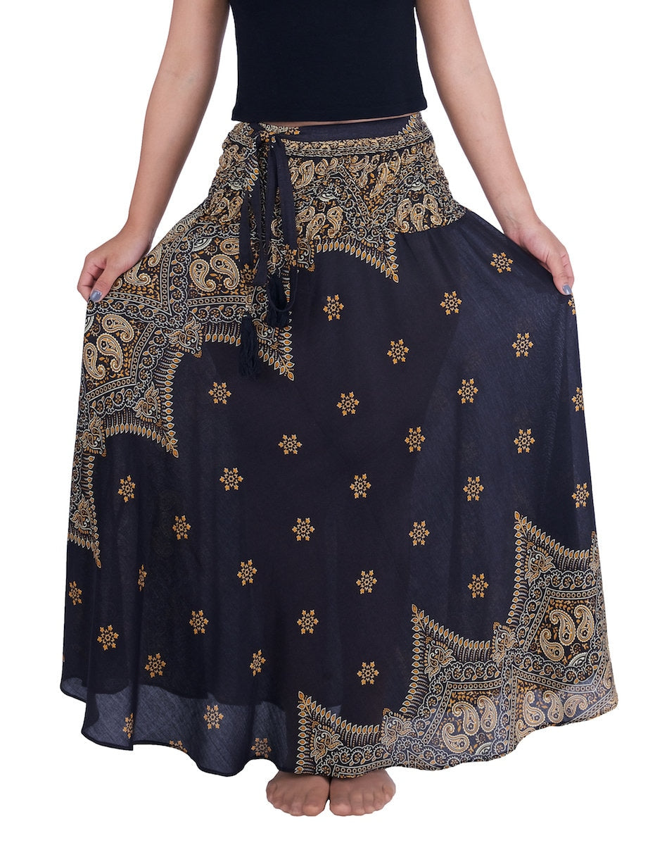 Witch costume skirt for women long broomstick style handmade in Thailand