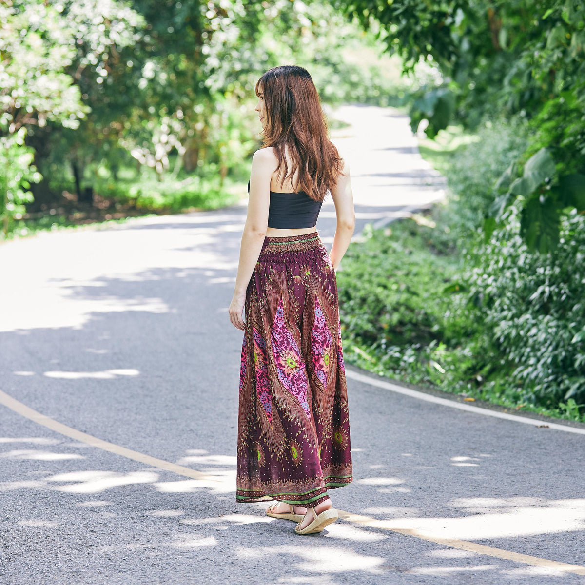 Teal palazzo pants gift idea for mom, girlfriend, or best friend