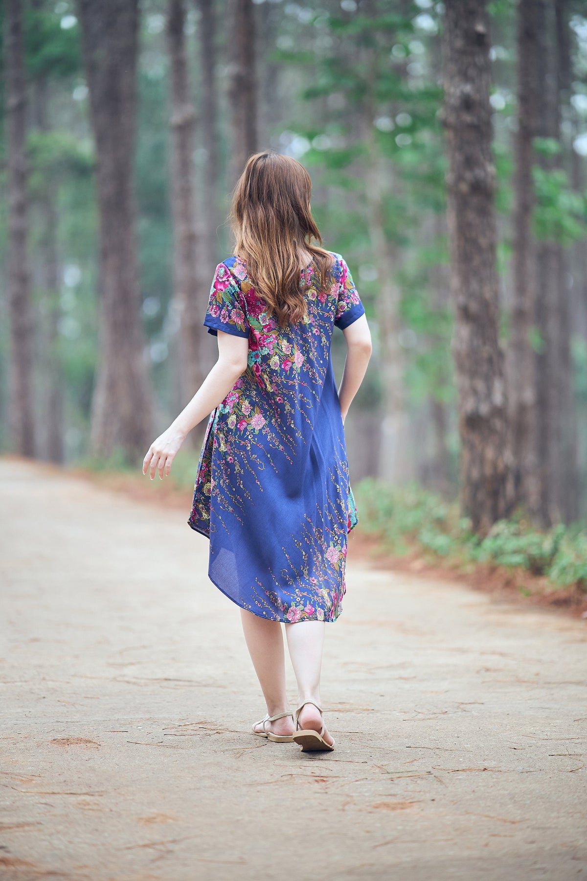 Handmade lightweight rayon dress for summer and beach outings