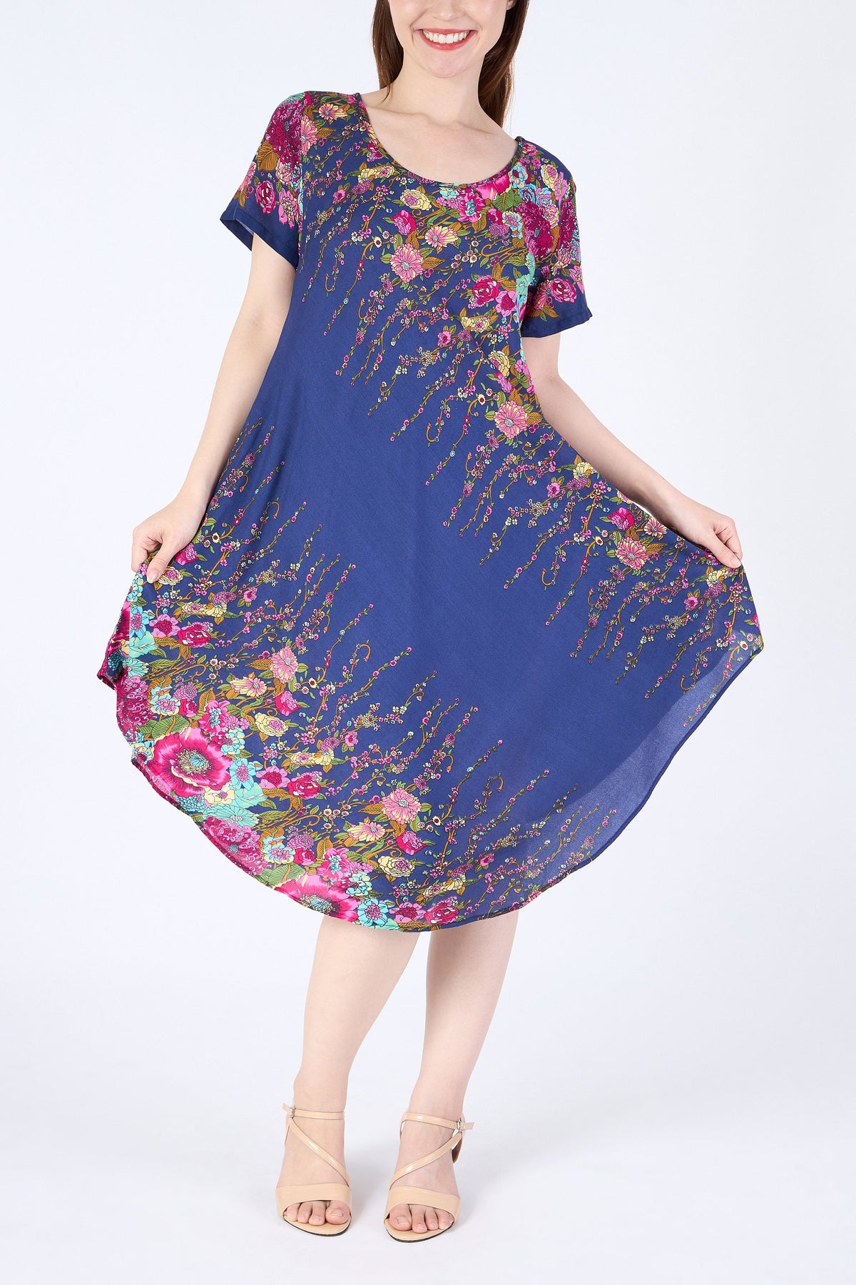 Hippie lady dress with pockets, perfect for festivals and parties